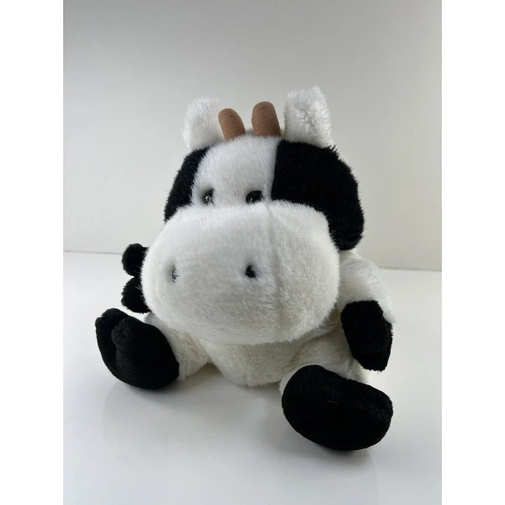DGE Snuggie Hand Puppet Cow Toy Plush Vintage 1999 Stuffed Animal 9
